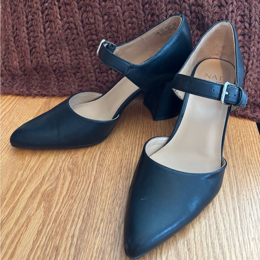 Naturalizer Black Pixie Mary Jane Heels
